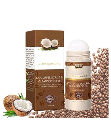 DUBUSH Coconut Coffee 2in1 Scrub Cleansing Stick Coconut Coffee Scrub Cleansing Stick Cellulite Coffee Scrub Coffee Scrub Say Goodbye to Dimmed Skin