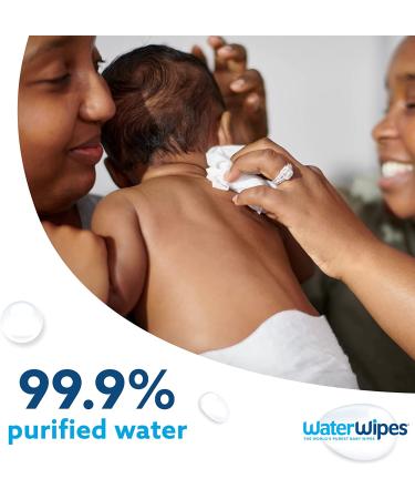 WaterWipes Original Baby Wipes - 99.9% Water, Unscented & Hypoallergenic, 3 Packs (180 Count) for Sensitive Skin - Buy Online on GoSupps.com