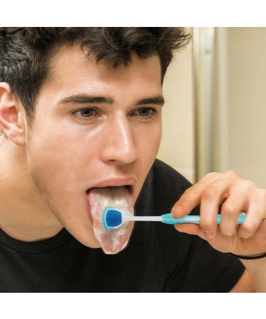 ONLYNERY Tongue Cleaning Gel Set | Natural Tongue Kit for Fresh Breath | Safe & Ergonomic Tongue Cleaner for All Ages - Mint Fragrance - Buy Online on GoSupps.com