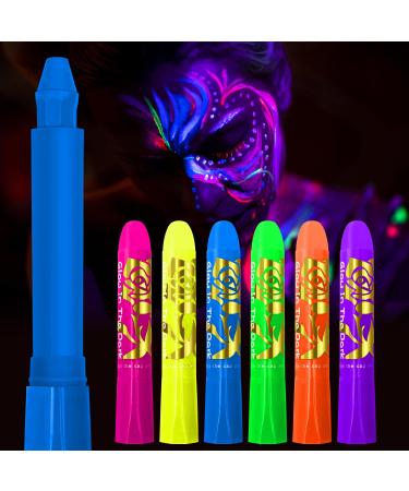 Nebulaglam 6 colors UV Bodypainting UV color make-up neon UV children's make-up set face paint make-up set carnival carnival Halloween Christmas make-up rotatable B# 6-color rotation