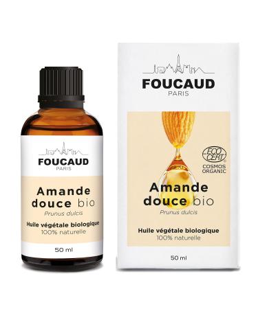 FOUCAUD | Sweet Almond vegetable oil | Prunus dulcis | ORGANIC | 100% natural | Softening | Soothing | 50 ml | French brand since 1946