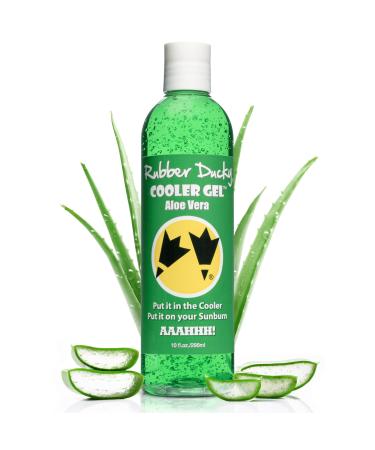 Rubber Ducky Cooler Gel - Sunburn Relief |Soothing Aloe Vera Gel | Fast Absorbing Aloe Gel With Vitamin E & Tea Tree Oil | Vegan | After Sun Care | 10z