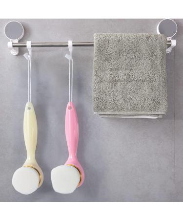 Beomeen 2 Pack Soft Bristle Facial Cleansing Brush - Deep Pore Exfoliation and Skincare Massage - Pink+Off White - Buy Online on GoSupps.com