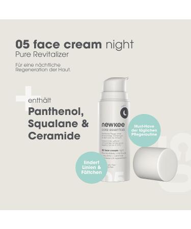 Newkee Night Cream 50ml | Vegan Intensive Moisture for All Skin Types | Night Care by Manuel Neuer & Angelique Kerber | International Shipping Available - Buy Online on GoSupps.com