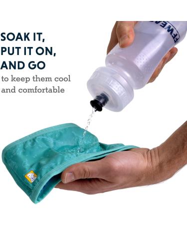 RUFFWEAR Swamp Cooler Neck Gaiter for Dogs SPF 50+ - Small Aurora Teal/Heliotrope Purple - Buy Online on GoSupps.com