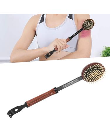 Verdant Touch 3-in-1 Manual Massage Device Scalp Hammer & Back Scraper 37cm Black & Silver - Buy Online on GoSupps.com