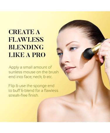 Dual-Ended Self Tanner Blending Brush & Natural Sponge - Streak-Free Tanning | X-Tan Sunless - Buy Online on GoSupps.com