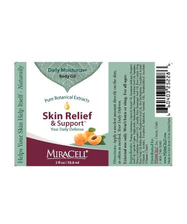 Miracell Skin Relief & Support Serum - Nourishing Oils: Apricot Coconut Sesame Jojoba Avocado Camellia Rosehip & Vitamin E - 2 oz | Buy Internationally - Buy Online on GoSupps.com