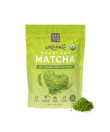 Sencha Naturals Matcha Green Tea Powder Japanese Everyday Grade 4 oz (113 g)