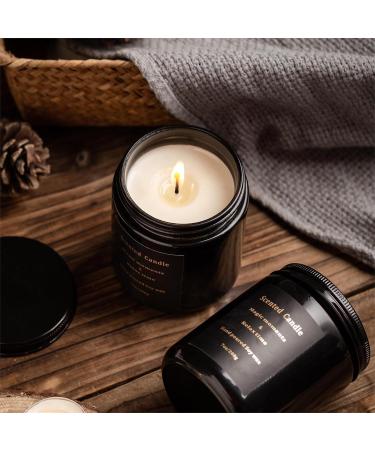 Sandalwood Candles for Men | 100% Natural Pine Scented Candles - Non Toxic Aromatic Home Fragrance 7oz Velas Arom ticas - Buy Online on GoSupps.com