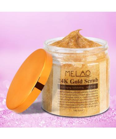 24 Carat Gold Body Scrub - Exfoliating Facial Treatment for Dull & Dry Skin | Remove Dead Skin Cells - Buy Online on GoSupps.com