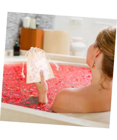 Beaupretty 15 Pcs Cotton Soap Storage Bags - Mesh Scrubber & Facial Cleaning Foam Pouch for Travel & Bath | Eco-Friendly Soap Saver Tools - Buy Online on GoSupps.com