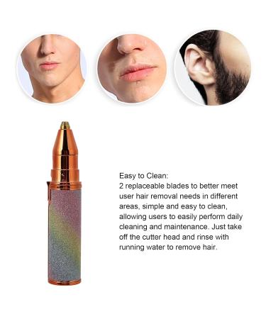 Facial Hair Removal for Women | 2 in 1 Mini Eyebrow & Face Trimmer - Portable Nose Ear & Lip Hair Remover - Buy Online on GoSupps.com