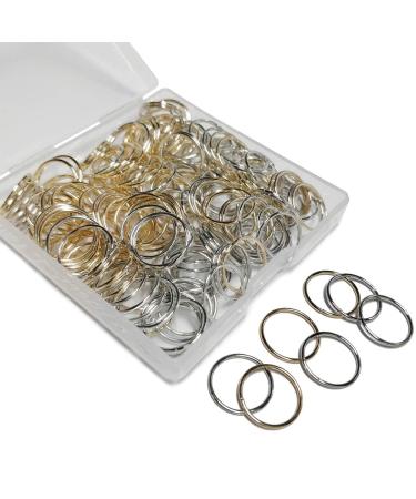 200 PCS Hair Braid Rings | Hair Hoops Clips for Women & Girls | Dreadlocks Accessories in Gold & Silver - Buy Online on GoSupps.com