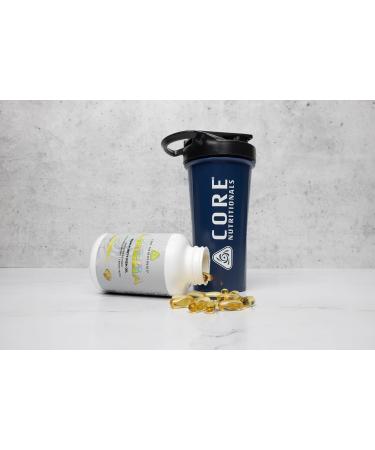 Core Nutritionals Omega High Purity Fish Oil | Triglyceride Form EPA & DHA | 1300mg Omega-3s | Brain & Heart Health Support | Lemon Taste | 120 Softgels - Buy Online on GoSupps.com