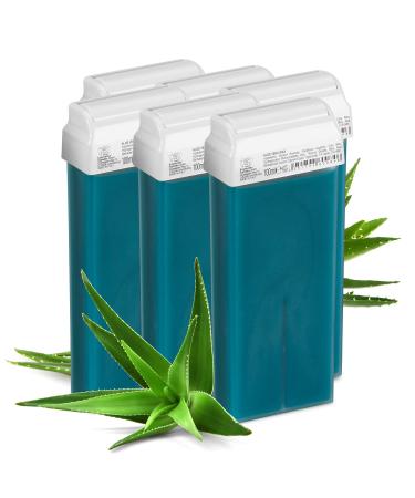 Kosmetex Aloe Vera Wax Cartridges - Roll-On Hair Removal Wax 6x100ml | Smooth Skin Solution - Buy Online on GoSupps.com