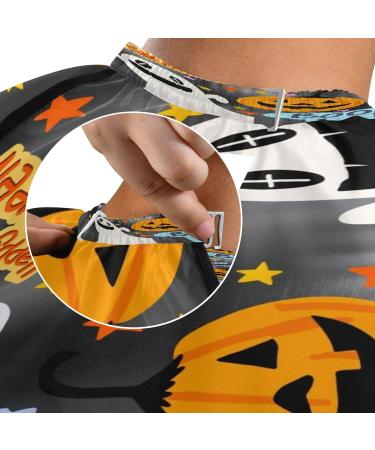 Kigai Happy Halloween Barber Cape | Waterproof Hair Cutting Cape for Men & Women | Adjustable Snap Closure Salon Cape - Buy Online on GoSupps.com