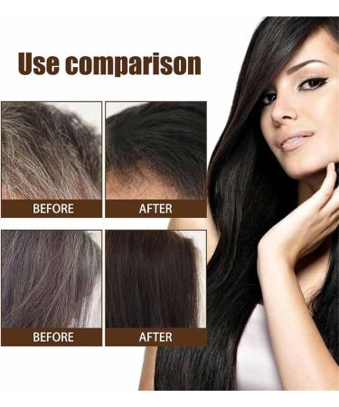 Herbal Shampoo Korea Yaguan Black Hair Shampoo Hair Dye Effective White Hair Turns To Black Instant Black Hair Shampoo for Women Men Lasts 30 Days (1PC- Brown) - Buy Online on GoSupps.com