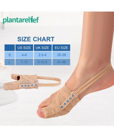 Plantarelief Hallux Valgus Corrector - Toe Correction Socks & Bandage for Great Toe Pain Relief - 1 Pair - Buy Online on GoSupps.com