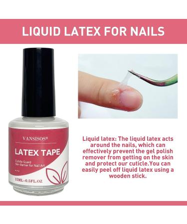 VANSISOS Gel Nail Polish Remover | Peel Off Liquid Latex Tape | Quick 3-5 Minute Removal | Includes Wooden Stick, Nail File, and Cuticle Pusher - VS01 - Buy Online on GoSupps.com