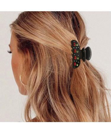 Braine Pink Cherry Hair Clips - Strong Hold Acrylic Hair Accessories for Women & Girls (2-Pack) - Buy Online on GoSupps.com