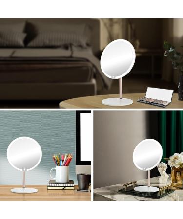 OTAZWA Professional Makeup Mirror with Lights - 8.5 HD Touch Screen Vanity Mirror | 3 Color LED Dimmable Desk Mirror - Portable & Rechargeable for Women - Ideal Cosmetic Gift - Buy Online on GoSupps.com