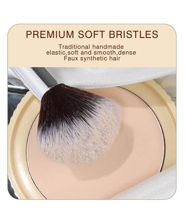 SOLVE 32-Piece Professional Makeup Brush Set with Wooden Handles - Cosmetics Brushes for Foundation, Concealer, Powder - Black Face and Eye Makeup Brushes Kit - Buy Online on GoSupps.com