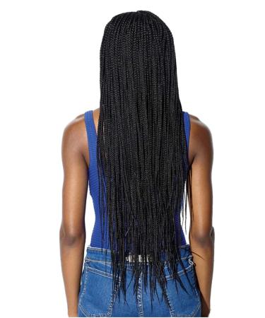 24-Inch Black Braided Wig - Long Ponytail for Everyday Use & Costume Party - Buy Online on GoSupps.com