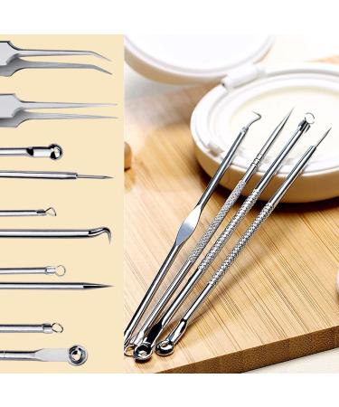 6-Piece Stainless Steel Blackhead Remover Tool Set - Effective Pimple & Blackhead Remover with Case - Buy Online on GoSupps.com