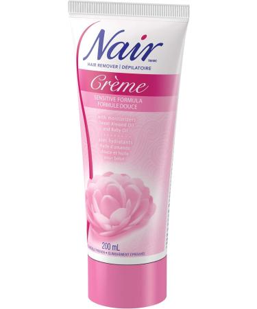 Nair Sensitive Formula Hair Removal Cr me with Sweet Almond Oil and Baby Oil 200-ml - Buy Online on GoSupps.com
