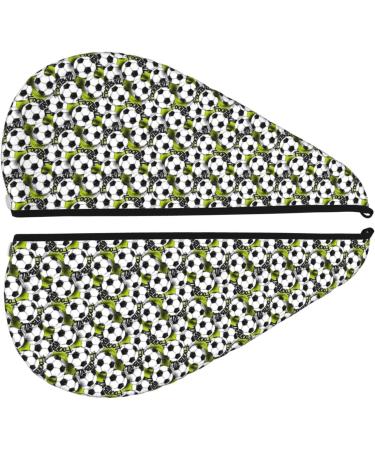 Hair Towel Wrap - Quick Drying Button Turban for Soccer & Football Fans | Premium Hair Drying Towel - Buy Online on GoSupps.com