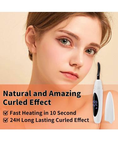 Heated Eyelash Curlers Portable Heated Lash Curler Heated Eyelash Curler Intelligent Power 0ff Makeup Electric Eyelash Curler with Eyelash Comb 24 Hours Long Lasting - White/831 (Color : White Si X6132MM White - Buy Online on GoSupps.com