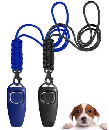 Todremou dog whistle R tter R ck-Hundenpfeifen high frequency clicker dog clicker set clicker dog training clicker training blue+black