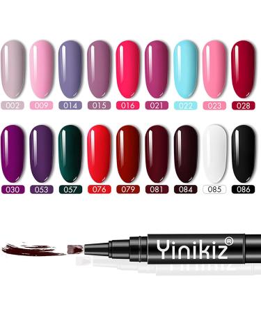 MKNZOME Nail Polish Pen Set 3 in 1 One Step Gel Nail Polish Pens No Need Base and Top Coat Fast Cure New Match with UV Lamp Full Nail Art Tools and Beauty Bag for Home and Professional Manicure#4 nailgelpen#4 - Buy Online on GoSupps.com