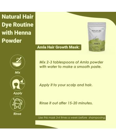 minature 100% Pure Amla Powder 100g (3.5 oz) |Natural Vitamin C Rich Indian Gooseberry Powder |Traditional Superfood for Hair Care| Skin Health & Immune Support - Buy Online on GoSupps.com