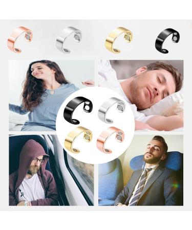 Snorno Ring - Anti Snoring Magnetic Therapy Ring for Men & Women | 2pcs Black - Effective Snoring Prevention - Buy Online on GoSupps.com
