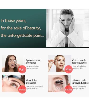 EEYZD Portable Electric Heated Eyelash Curler 2 in 1 Clip-Type with Comb Makeup Curler Eyelash Curling Tool USB Rechargeable 3 Temperature Modes Quick Finalize Curling Long-Lasting - Buy Online on GoSupps.com