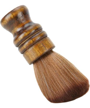 Hair Cutting Neck Duster Brush Professional Barber Fiber Wooden Handle Cutting Neck Duster Broken Hair Sweep Brush Neck Face Duster for Salon Stylist Barber Hairdressing - Buy Online on GoSupps.com