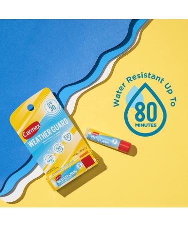 Carmex Weather Guard Lip Balm Stick SPF 30 - 0.15 Oz (2 Pack) - Buy Online on GoSupps.com