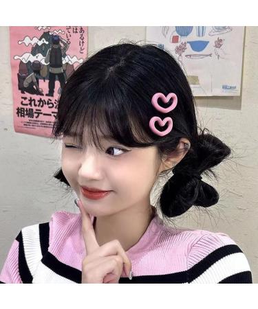 Hair Clip Pink Love Hair Clip Women's Simple and Versatile Side Bangs Fragmented Hair Clip Net Red Hair Clip Party Hair Decorations (Color : FJ4284) - Buy Online on GoSupps.com