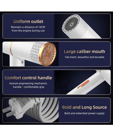 Electric Hair Dryer 2024 Upgrade Portable High-Speed Ionic Hair Dryer Constant Temperature & Low Noise 4 Colors Lightweight Hairdryer for Home Bathroom and Travel Use Rose - Buy Online on GoSupps.com