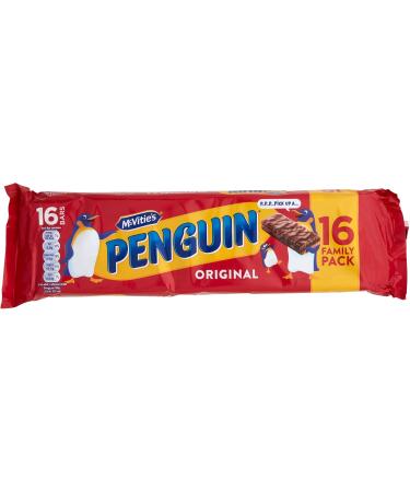  McVitie's McVities Penguin Milk Chocolate Biscuit Bar 393g (Pack of 16) - Buy Online on GoSupps.com