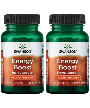 Swanson Ultra Energy Boost - Designed Release 60 Veg Caps 2 Pack
