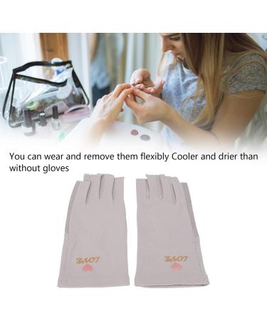Manicure Gloves Protection Stretchy Breathable Fingerless Fiber Cotton Nail Lamp Gloves For Home Salon Anti U V Gloves For Gel Nail Lamp Fingerless U V Gloves Prevent Hands(Gray (for Alcantara 4978)) - Buy Online on GoSupps.com