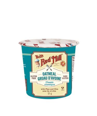 Bob's Red Mill Gluten Free Oatmeal Cup Classic 51g Classic Original 51 g (Pack of 1)