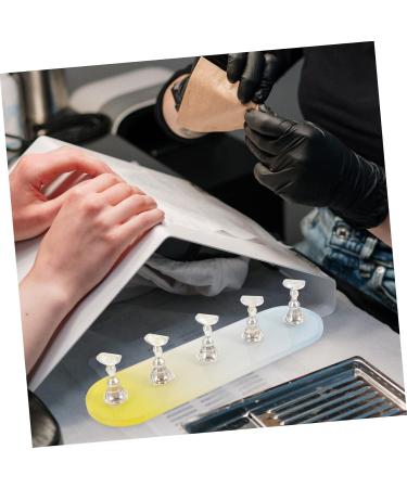 POPETPOP 2 Sets Nail Practice Holder Magnetic Nail Stands Nail Display for Nail Painting Training Nail Racks Nail Art Practice Manicure Beauty Plastic Strip Creative Nails - Buy Online on GoSupps.com