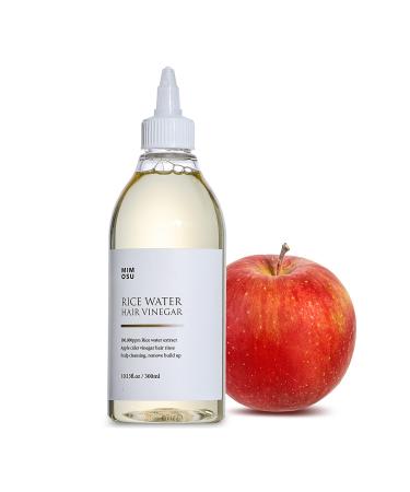 Rice Water for Hair Growth - Apple Cider Vinegar Hair Rinse with Rice Water Cleansing Conditioner Curly hair product Gentle Scalp Cleanser for Build Up Glycolic Acid Dandruff Treatment 10fl.oz