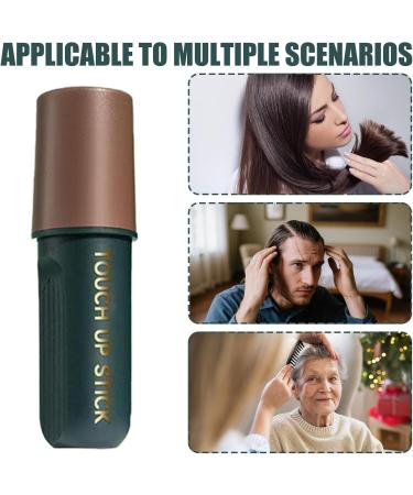 Gray hair cover stick gray coverage colored pencil for hair long lasting waterproof camouflage cosmetics business meetings appointment company brown - Buy Online on GoSupps.com