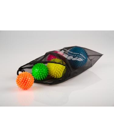 Sport-Tec Hedgehog Ball Massage Ball - Soft Reflexology Self-Massage | 6 cm Neon Orange - Buy Online on GoSupps.com