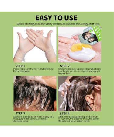  Dioche Dioche Hair Dye Bubble Shampoo Frizz Control Nourishing Black Foam Grey Coverage 10 Pieces 30 ML Easy Application Scrubs - Buy Online on GoSupps.com